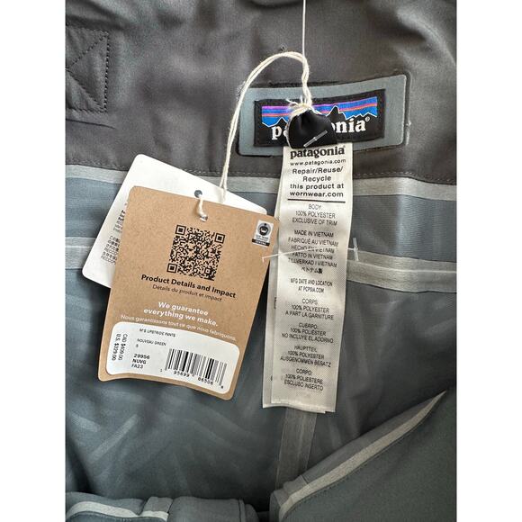 NEW Patagonia Upstride Pants Nouveau Mens Small Snowpants 29956  NWT - Picture 6 of 7